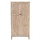 Homeroots 72in Ivory Distressed Solid Wood Frame Accent Cabinet With Two Doors 620847 - alternate 1