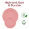 Smarty Had A Party 7.5" Matte Fuchsia Round Disposable Plastic Appetizer/Salad Plates (120 Plates), 120PK 4857FU-CASE - alternate 10