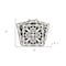 Homeroots 5" x 5" Wood Brown and White Mosaic Peel and Stick Removable Tiles 400480 - alternate 5
