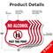 Signmission No Alcohol Shield Sign No Alcohol Past T, 12 inch X 12 inch, Aluminum Metal Sign, 5PK SHI-A-5Pack-12-390 - alternate 6