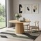 Homeroots 52" Brown Solid Wood Pedestal Base Round Top Dining Table 721022 - alternate 5