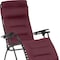 Homeroots 28" Red Steel Outdoor Zero Gravity Chair with Red Cushion 373471 - alternate 4