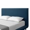 Homeroots Denim Blue Solid Wood Queen Upholstered Linen Bed 544842 - alternate 9