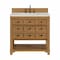 James Martin Vanities Malibu 36" Single Vanity, Amber Birch, w/ 3 CM Siberian Silestone Top 505-V36-AMB-3SFR - alternate 1