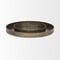 Homeroots Set of Two Yellow Round Metal Handmade Serving Tray 609095 - alternate 1