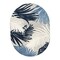World Rug Gallery Amalfi Contemporary Tropical Floral Indoor/Outdoor Area Rug 5 ft x 7 ft Oval Navy 8013NAVY5OV - alternate 4