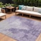 Homeroots 9' X 12' Plum And Purple Abstract Washable Indoor Outdoor Area Rug 616326 - alternate 1