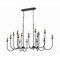 Z-Lite Allistair 16-Light Linear Chandelier, 30.75 in W, Matte Black 352-56L-MB - alternate 8