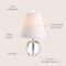 Jonathan Y Goddard 16" Crystal Ball/Metal LED Table Lamp, Clear JYL2079A - alternate 11