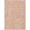 Homeroots 9' X 12' Orange And Ivory Abstract Washable Indoor Outdoor Area Rug 594951 - alternate 8