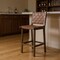 Homeroots 30" Brown Faux Leather and Solid Wood Bar Height Bar Chair 632476 - alternate 1