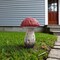 Homeroots 15in Red And White Polyresin Mushroom Outdoor Statue 523601 - alternate 5