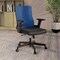 Leisuremod Brio Modern Office Chair with Adjustable Swivel Cotton Upholstered Task Chair BO60BU - alternate 7
