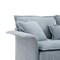 Homeroots 66" Blue Fabric Modular Sofa With Ottoman 568287 - alternate 16