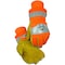 Caiman Premium Split Cowhide Leather Palm Glove w/Hi-Vis Water Resistant Fabric Back, Heatrac Insulation 1353-5 - alternate 1