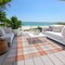 Homeroots 5' X 8' Coral And Beige Plaid Washable Indoor Outdoor Area Rug 601321 - alternate 8