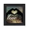 Homeroots Love with all Your Heart 4 Black Framed Print Wall Art 407775 - alternate 1