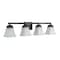 Jonathan Y Staunton 33" 4-Light Farmhouse Cottage Metal LED Vanity Light w/Frosted Glass Shades, Oil Rubbed Bron JYL7525A - alternate 13