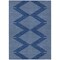 Homeroots 5' X 8' Navy Blue And Ivory Geometric Washable Indoor Outdoor Area Rug 598599 - alternate 8
