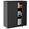 Sandusky Lee Heavy Duty Welded Steel Counter-Height Storage Cabinet, 36x18x36, Black EA2R361836-09 - alternate 4