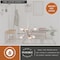 Vaxcel Estelle 6-Light 19 in W Polished Nickel Mid-Century Modern Sputnik Pendant Ceiling Fixture P0237R - alternate 8