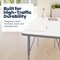 Flash Furniture Wren 48 in x 24 in Adjustable Height Activity Table, Thermal Laminate Top, Standard Legs, White XU-A2448-REC-WHT-T-A-GG - alternate 9