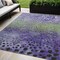 Homeroots 5' X 8' Purple Green And Black Abstract Washable Indoor Outdoor Area Rug 603102 - alternate 1