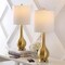 Jonathan Y Tyler 24" Modern Classic Gourd Iron LED Table Lamp w/Pull-Chain w/Dual USB Charging Port, Brass, 2PK JYL1127C-SET2 - alternate 8