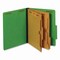 Pendaflex Pressboard Folders, 2/5 Tab, Exp 2.5", 2 Full-Pocket Dividers, 6 Fasteners, Letter, Dark Green, 10PK 24083P - alternate 1
