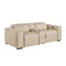 Homeroots 90in Cream and Brown Italian Leather Power Reclining Loveseat With Storage 720553 - alternate 10
