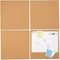 Universal Cork Tile Panels, Brown, 12 x 12, 4PK UNV43404 - alternate 1