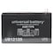 Upg Sealed Lead Acid Battery, 12 V, 12Ah, UB12120, T5 Tab Terminal, AGM Type 40842 - alternate 4