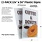 Signmission Coffee & Donuts, Plastic Signs Only 24 Inch x 36 Inch, Corrugated Plastic, 2PK CSB-2436-2PACK-Coffee & Donuts - alternate 2