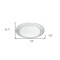 Homeroots Clear Four Piece Round Swirl Acrylic Service For Four Dinner Plate Set 520897 - alternate 9