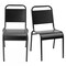 Homeroots Set of Two Black Aluminum Dining Side Chairs 653938 - alternate 7