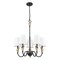Z-Lite Claudelle 5-Light Chandelier, 24 in W, Matte Black + Modern Gold 4014-24MB-MGLD - alternate 8