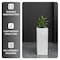 Leisuremod Terra Tall Square Fiberstone & MgO Clay Planter, Weather-Resistant, Indoor/Outdoor, No Assembly TP20DW - alternate 8