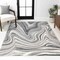 Jonathan Y Eleni Contemporary Glam Abstract Marble Charcoal/Cream 4 ft. x 6 ft. Area Rug SEU301A-4 - alternate 1