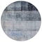Homeroots 8' Round Navy and Gray Round Ombre Washable Non Skid Indoor Outdoor Area Rug 563651 - alternate 9