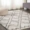 Jonathan Y Soller Diamond Trellis Shag Beige/Dark Gray 8 ft. x 10 ft. Area Rug SHG103A-8 - alternate 7