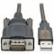 Tripp Lite FTDI USB to Serial RS-232 Adapter Cable w/ COM Retention M/M 5ft U209-005-COM - alternate 1