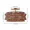 Jonathan Y Maya 23.75" 2-Light Bohemian Farmhouse 2-Tier Metal Hand-Woven Paper Rope Tapered Drum LED Semi Flus JYL1612A - alternate 10