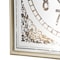 Homeroots 32" Square Gold and Silver Wood and Mirror Analog Exposed Gear Wall Clock 485983 - alternate 8