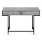 Homeroots 47" Gray and Black Wood and Metal H-Shape Computer Desk With Two Drawers 489997 - alternate 9