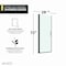 Anzzi 29.4 in. x 72 in. H Hinged Semi-Frameless Shower Door in Matte Black w/ Tsunami Guard Tempered Glass SD-AZ051-02MB - alternate 8