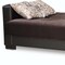 Homeroots 87" Brown Chenille And Faux Leather Sleeper Sofa And Toss Pillows 607168 - alternate 4