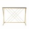 Homeroots 40" Clear and Gold Glass Writing Desk 402046 - alternate 1
