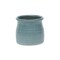 Homeroots Celadon Ceramic 25 Ounce Striped Round Distressed Pot Planter 487412 - alternate 5