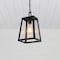 Jonathan Y Glendale 6.75" 1-Light Farmhouse Industrial Iron/Glass Outdoor LED Pendant, Black/Clear JYL2402A - alternate 9