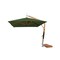 Bambrella 10' Square Bamboo Cantilever Umbrella w/354lb Base System-Forest Green Canopy 3.0m SQ-SW-L-FG-BS - alternate 1